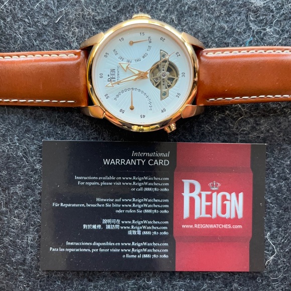 Reign Canmore (RN1805) Semi-Skeleton Automatic Watch in Rose - Picture 10 of 10
